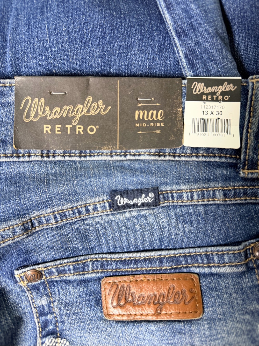 Wrangler Retro Mae Mid-Rise Bootcut Jeans 13x30 NWT - Picture 8 of 9